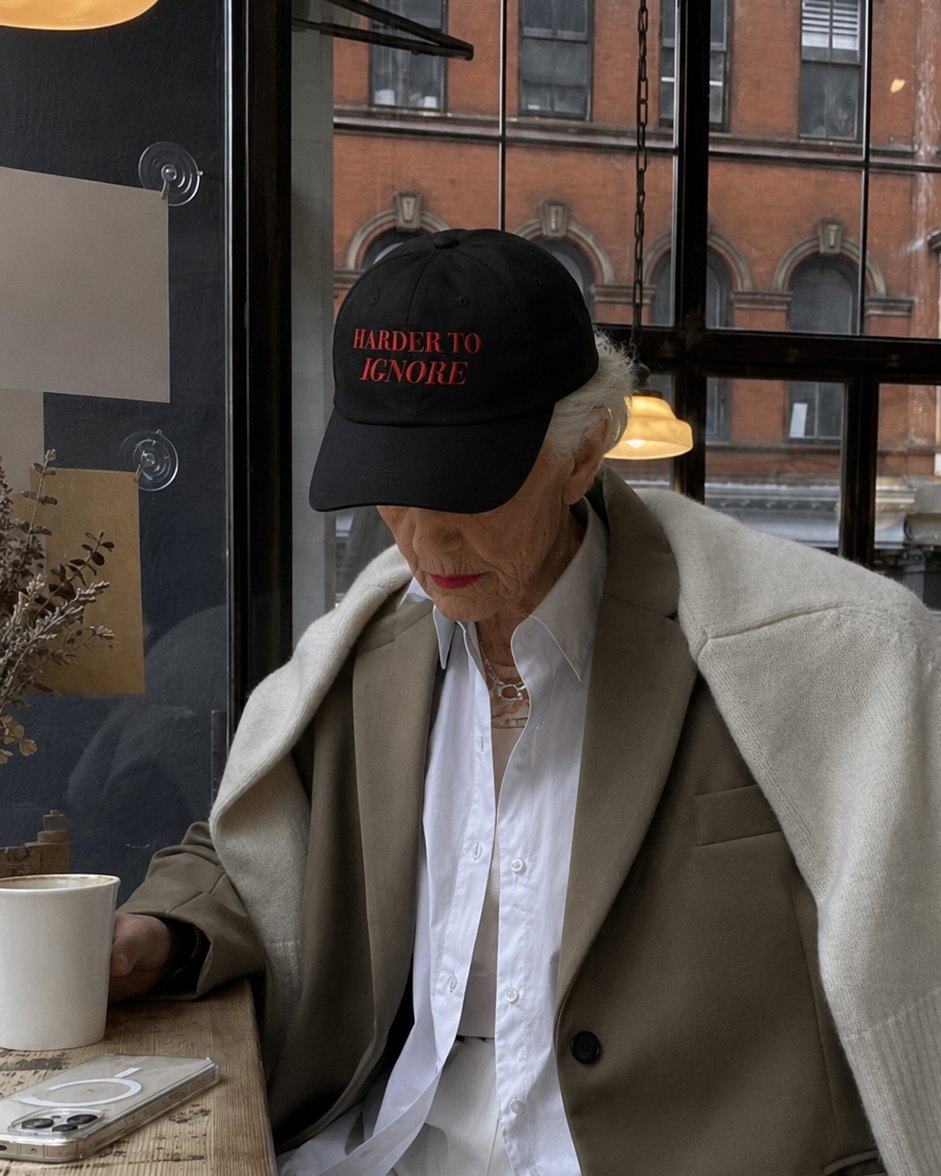 Harder to Ignore — Embroidered dad hat