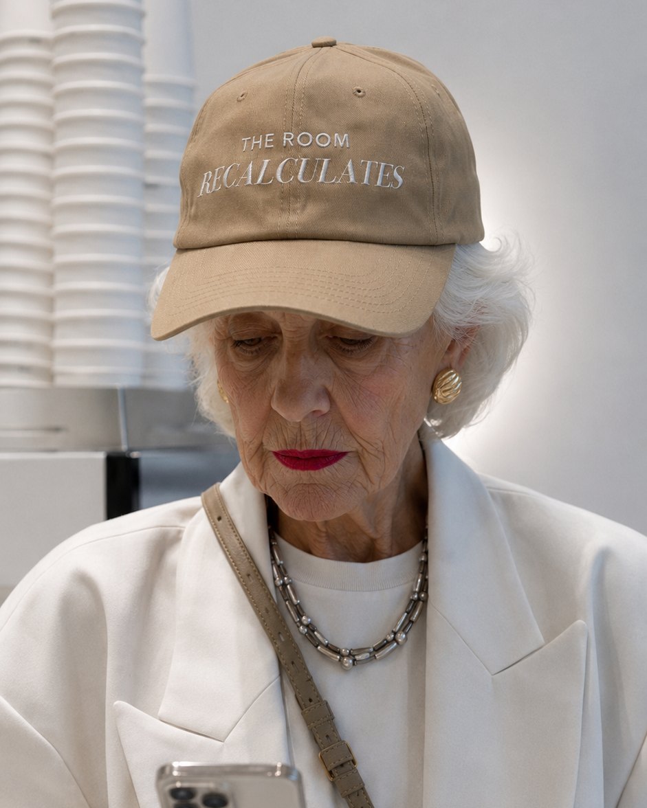 The Room Recalculates — Embroidered dad hat